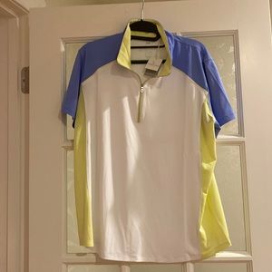 Kate Lord woman’s quarter zip short sleeve golf shirt. NWT